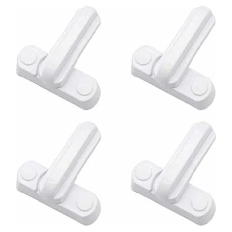 BEBUSINGOTO Paquete de 4 cerraduras, pestillos, manijas, cerraduras de seguridad para el hogar, repuestos adicionales para puertas, armarios y ventanas. (1/3)