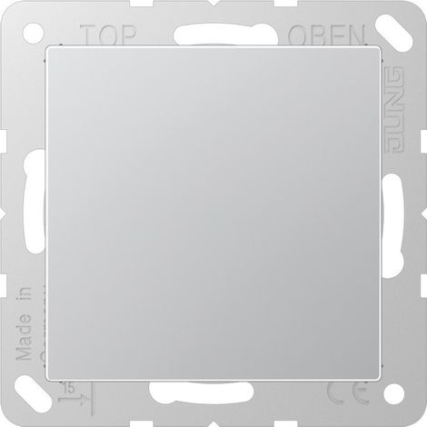 Jung Blind-Abdeckung (gerastet), Thermoplast lackiert, Serie A, aluminium A 594-0 AL (1/3)