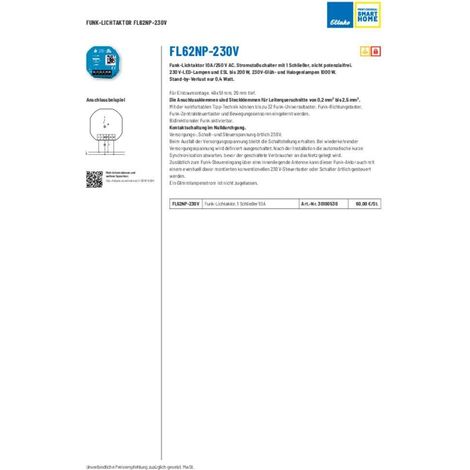 Eltako FL62NP 230V módulo de iluminación azul empotrado