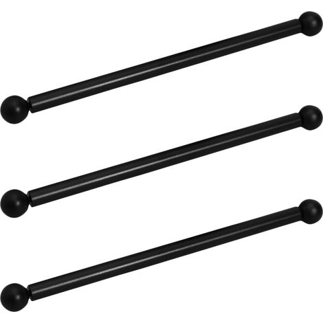 Lot de 3 Traverses de Lampadaire 41 CM en Acier Noir Bras de Fixation (1/5)
