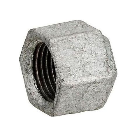Bouchon hexagonal galvanisé femelle 1/2