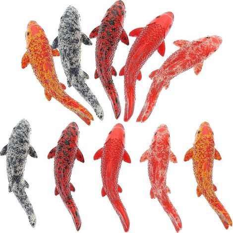 Lot de 20 petites statues de poissons artificiels pour la décoration d'aquarium.-3.5X1.2CM (1/3)