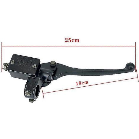 Maître-cylindre de frein avant et d'embrayage pour moto, levier de frein hydraulique pour dirt bike, quad, cyclomoteur, buggy, karting - 10 mm à droite (1/4)