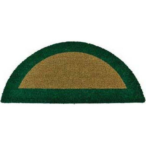 1PZ ZERBINO ECOCO SEMICERCHIO CM.40X80 VERDE SPESSORE MM.18 cm40x80, spessore m