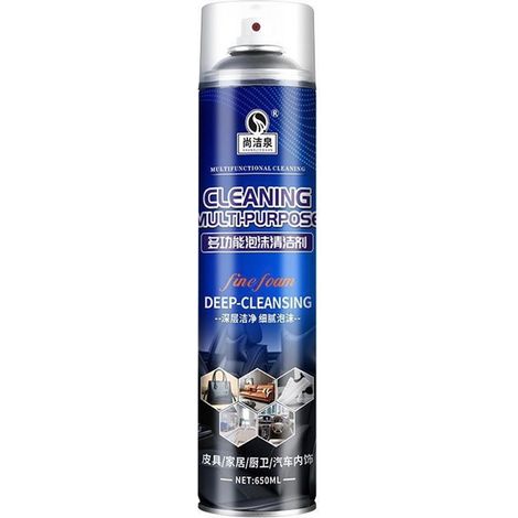 Trade Shop - DETERGENTE SPRAY PER SUPERFICI AUTO MULTIUSO SCHIUMA FINE PULIZIA PROFONDA 650 ML -
