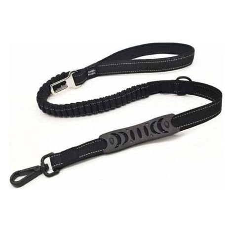 1 Laisse Chien Nylon Réfléchissante Poignée Caoutchouc Mousqueton Métal Anti-Choc 110CM Petit Moyen Gros (1/5)
