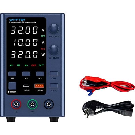 DC-Netzteil, einstellbare Ausgangsspannung, digitale Anzeige, 32V 10A EPS (1/2)