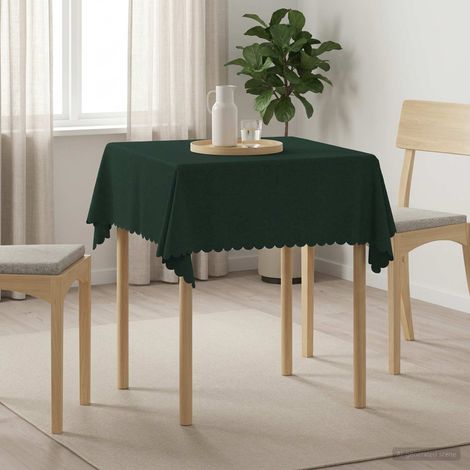 vidaXL Table Cloth 5 pcs Rectangular Dark Green 140 x 140 cm (1/5)
