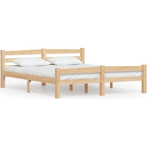 Maison Exclusive - Cadre de lit sans matelas bois massif de pin 160x200 cm