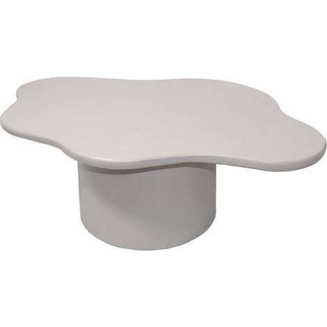 Table basse en métal - Crème - POLENDRA (1/2)