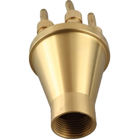 Buse de fontaine en cuivre à jet direct, tête d'arrosage universelle réglable pour piscine et jardin G2 pouces (1/5)