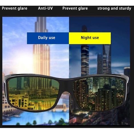 Lunettes de conduite de nuit Anti-éblouissement Vision HD polarisées pour hommes femmes. (1/4)
