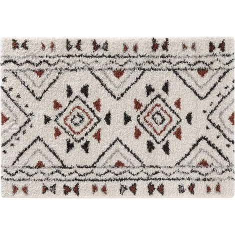 Tapis Déco à Motifs "Saharienne" 60x110cm Beige (1/3)
