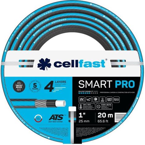 Manguera de jardín Cellfast Smart Pro ATS de 1" y 20 mb.