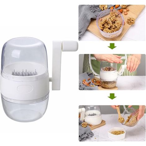 Picadora de frutos secos manual con manivela，especialmente para picar almendras，nueces y otros tipos de nueces