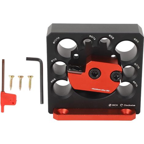 Kit De Gabarit Fabrication Chevilles Réglable pour Perceuse électrique, Parfait Fabriquer des Tiges Rondes en Bois Massif - (1/5)