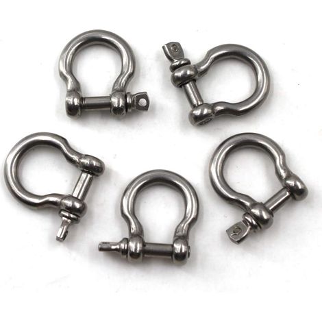 M8 Manille Manille De Levage En Acier Inoxydable 304 (Paquet De 5) (1/5)