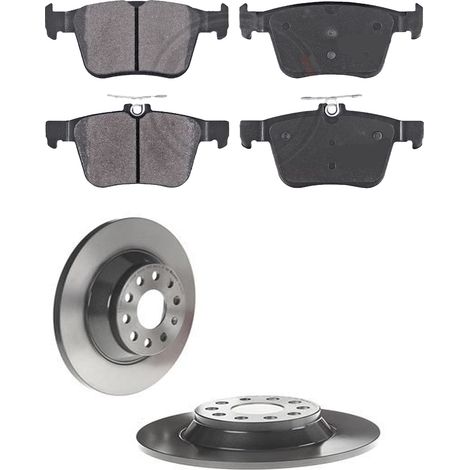 KIT FRENI POSTERIORI compatibile con SKODA SUCOMPATIBILE PERB III (3V3) - DISCHI + PASTIGLIE OEM: FDB4697 / 18319 , 17729 /SOSTITUZIONE DIRETTA/BASSA POLVERE/SILENZIOSO (1/5)
