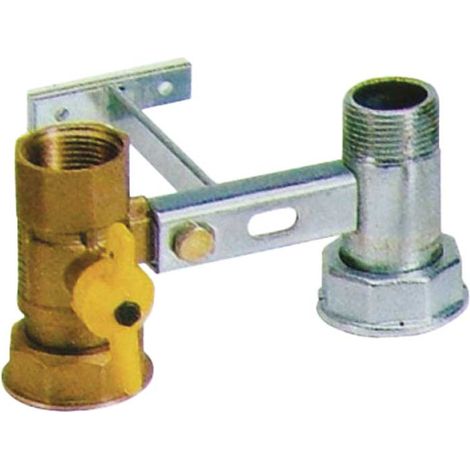 "MENSOLA CON RUBINETTO PER CONTATORE GAS 1""""1/4 x 1"