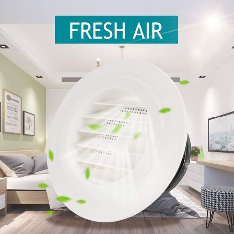 Bouche de Ventilation,6" Grille de Ventilation Ronde ABS avec Anti Insectes Grille de Protection pour Conduits,Bouche de Ventilation avec Grille de Protection (ø150mm) (1/3)