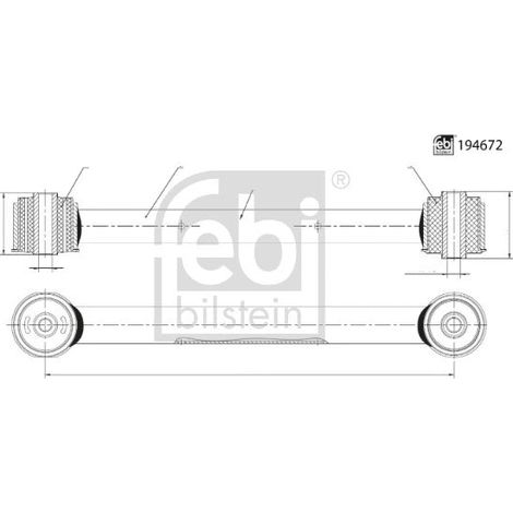 Bras de liaison, suspension de roue FEBI BILSTEIN 194672 JEEP 52089630AA (1/2)