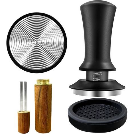 Espresso-Tamper-Set aus Edelstahl, 51 mm – Kaffeezubehör für Baristas (1/5)