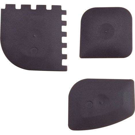 Espátulas para ollas, juego de 3 espátulas de plástico, espátula de hierro fundido que no raya, limpieza de ollas y sartenes, espátula resistente, utensilio de cocina