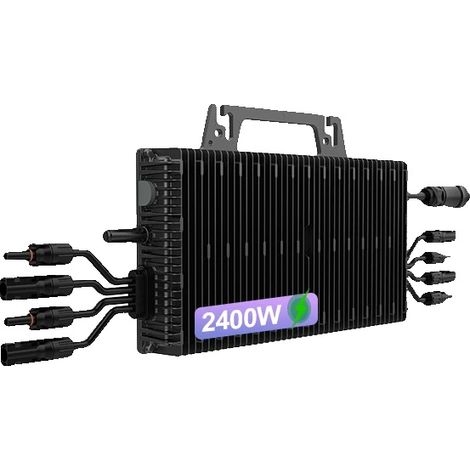 Micro Onduleur, Compatibilité avec l'Application WiFi, Conversion Efficace de l'Énergie Solaire, NBQ 2400W, 190-270V, 22-50V (1/2)