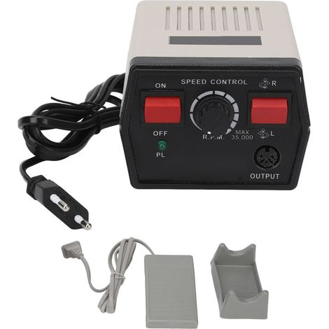 Polisseuse électrique à grande vitesse pour ongles et bijoux, 35 000 tr/min, rotation horaire/antihoraire, prise UE, 220 V. (1/5)