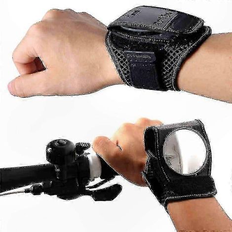 Rétroviseur de sécurité durable pour cyclistes et motocyclistes avec bracelet ajustable (1/4)