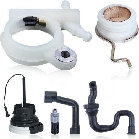 Oil Pump with Fuel Tank Cap for Stihl MS251 MS231 MS231C MS251C Chainsaw Spare Parts with Worm Screw Fuel Filter Oil Hose 11436403201(3) (1/4)