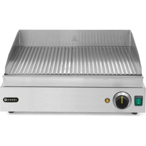 Piastra riscaldante per grill Profi Line, scanalata, per funzionamento continuo, 2400W - Hendi 203170 (1/5)
