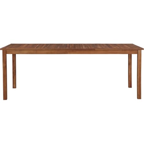 INLIFE Table de jardin 200x100x74 cm Bois d'acacia massif (1/5)
