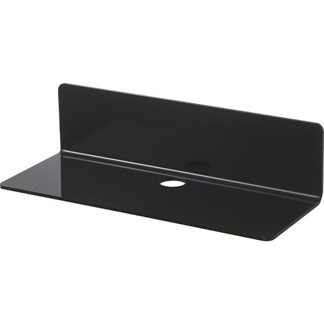 Juego de 2 estantes de pared negros, amplía fácilmente el espacio de la pared – Estante acrílico de 9 pulgadas sin taladro para dormitorio, baño, cocina, sala de estar, oficina (1/4)