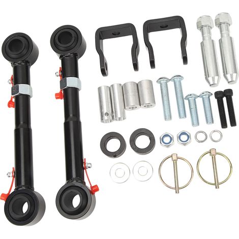 Système de déconnexion rapide de la barre stabilisatrice avant barre stabilisatrice réglable pour Wrangler TJ JKS avec rehausses de 2,5 à 6 pouces (1/5)