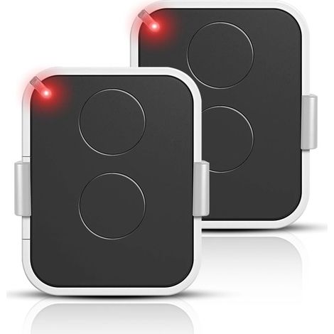 2PCS 433,92 MHz Télécommandes de Portail, Compatible Era ONE2/ON2E/ON4E/ON1E, 2 Canaux Télécommande Porte de Garage,Rolling Code (1/5)
