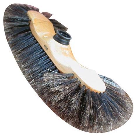 Domergue Scopa 1/2 testa marrone fibre di seta legno