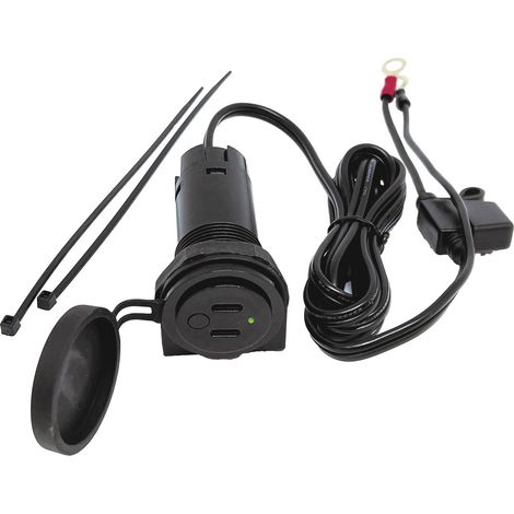 BAAS USB-Twin-Bordsteckdose 3,6A 12/24 V