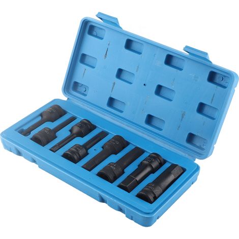 Jeu de 8 douilles à empreinte hexagonale 1/2" pour clé à chocs, H5 à H19 (1/5)