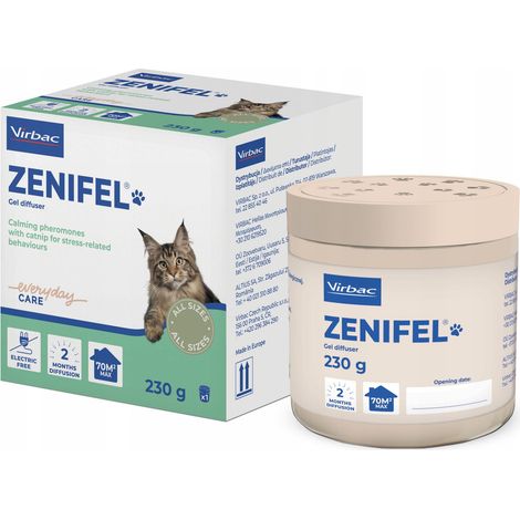 Diffuseur de gel apaisant VIRBAC ZENIFEL pour chats 230 g