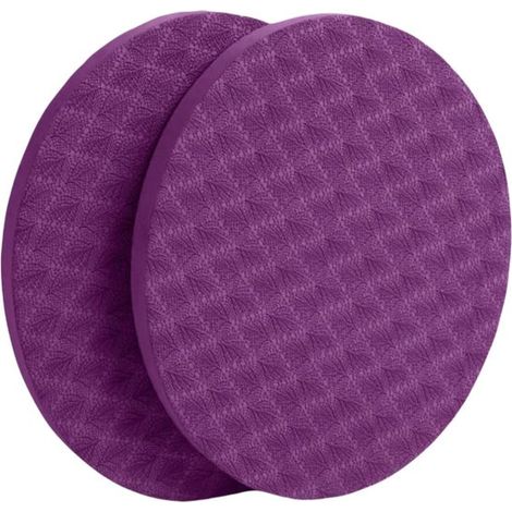 Yoga Kniebandagen (2er Set), Pilates Kniebandagen aus Schaumstoff, Yoga Knieschoner, runde Matte, rutschfeste Fitnessmatte. für Büro und Zuhause,