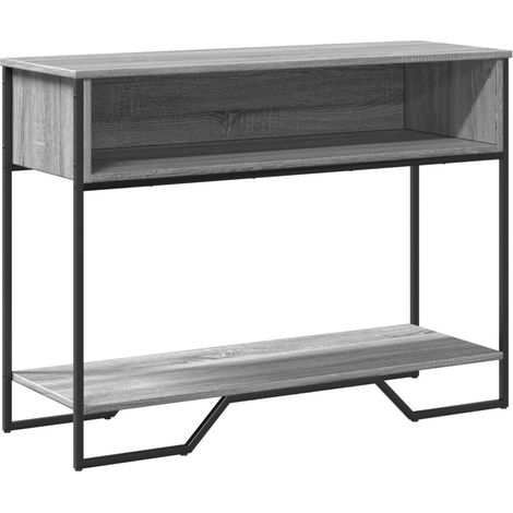 Table console,Table d'appoint,Bout de canapé,Meuble d'entrée sonoma gris 100x35x74,5 cm bois d'ingénierie