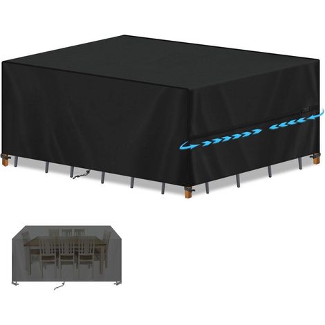 Gartenmöbel Abdeckung 230x130x95cm Wasserdicht Winddicht Oxford 420D (1/5)