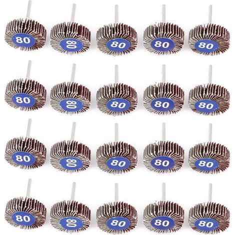 Lntyq Roues à lamelles, 20Pcs 32 x 10 x 3.2mm Jeu de Disques de Ponçage Abrasif pour Outils Rotatifs électriques (1/5)
