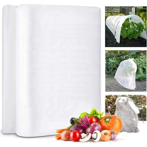 Winter Cover 2m x 10m Non-woven Fabric 30g/m² Outdoor Plant Protection Frost Resistant (1/5)