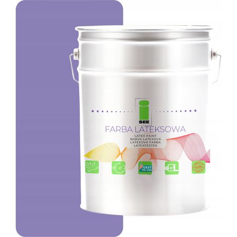 Peinture murale intérieure en latex violet lilas 10L Pologne (1/5)