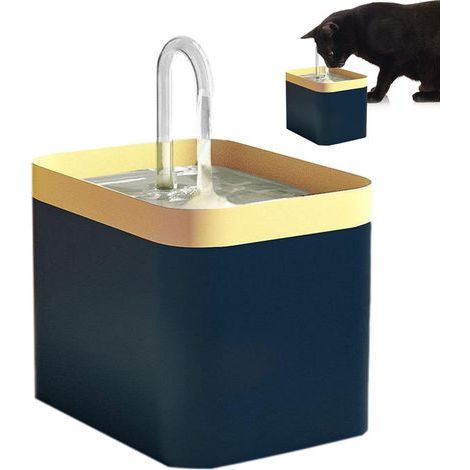 Ultraleiser, kabelloser 1,5-Liter-Katzenbrunnen mit Filter (1/5)