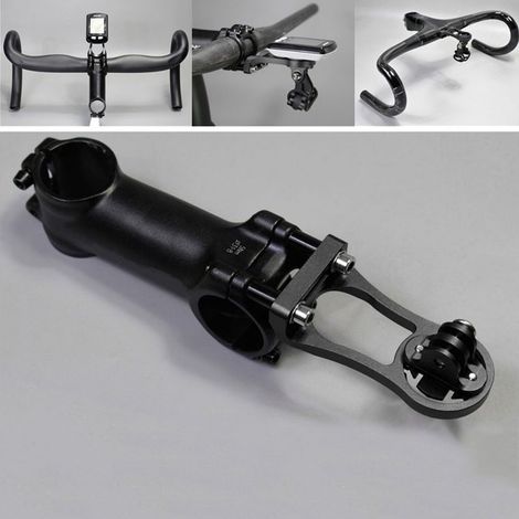 Support GPS Vélo en Métal Résistant pour Garmin Bryton - Porte-Carte Noir (1/5)