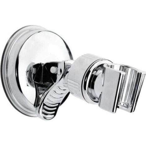360° Rotation Shower Bracket, Suction Cup Adjustable Shower Bracket Without Drilling for Bathroom Shower Head Attachment Accessory (1/5)