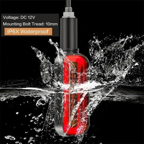 (Exclusivité Mexique) (Aucun échantillon disponible, traitement uniquement) 2 clignotants séquentiels pour moto Horizon 12V, applique murale Little Bull, clignotant Little Monkey, clignotant LED modif (1/5)